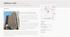 Desktop Screenshot of addison-hall.com