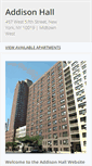 Mobile Screenshot of addison-hall.com