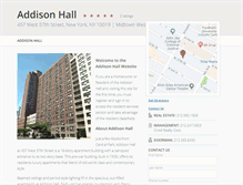 Tablet Screenshot of addison-hall.com